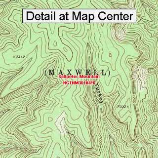  USGS Topographic Quadrangle Map   Saltpeter Mountain, New 