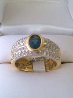 Sapphire and Diamond Designer Ring  
