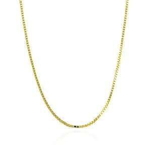  Bling Jewelry Gold Vermeil Unisex Box Link Chain Necklace 