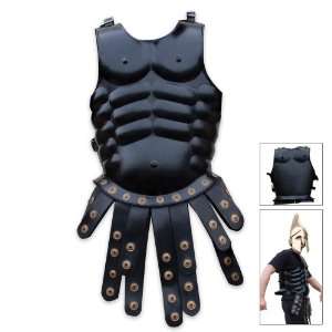    Medieval Black Coated Front/Back Muscled Cuirass