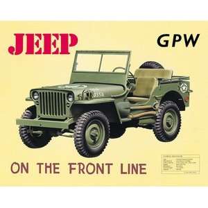  Jeep GPW Steel Sign