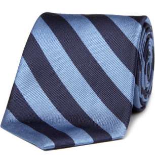   Accessories  Ties  Neck ties  Regimental Striped Silk Tie