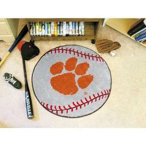 Clemson Tigers NCAA Baseball Round Floor Mat (29) Sports 