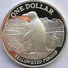New Zealand 1988 Penguin Dollar Silver Coin,Proof