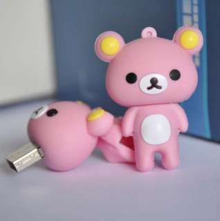 32GB Pink Bear USB2.0 Flash Memory Stick Pen Drive  