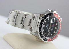 MENS ROLEX GMT MASTER II COKE BLACK RED STAINLESS STEEL OYSTER BAND 