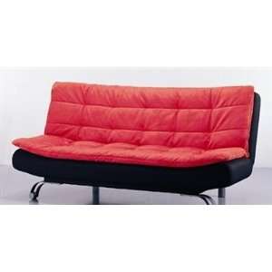  Sunset Trading Quick Click Red Microfiber Sleeper Sofa 