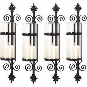  Fleur De Les Cylinder Candleholder   Set of 4 Sports 