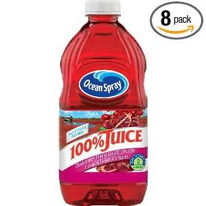 Ocean Spray 100% Juice, Cranberry Pomegranate Cherry, No Sugar Added 