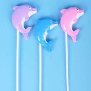  Dolphin Lollipop With 4 Stick Case Pack 72   818779 