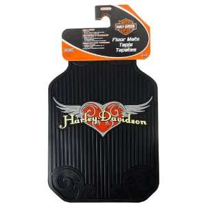  Harley Davidson   2 PC Heart with Wings Mat by Harley 