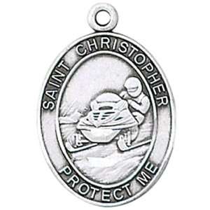  Pewter Snowmobile Medal on Leather Cord (JC 9335) Arts 