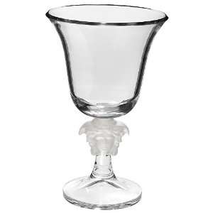  Versace by Rosenthal Medusa Lumiere Clear Footed Vase, 12 