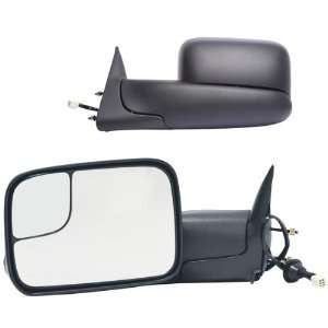   Side Heated Glass Power Replacement Towing Mirror Set with Dual Glass