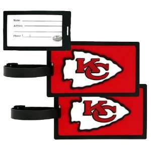  Kansas City Chiefs   NFL Luggage Tags (2 Pack): Sports 