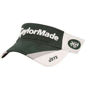 TaylorMade New York Jets Green White 2010 Adjustable Visor  