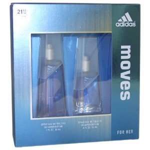   Adidas Moves for women Eau De Toilette spray 1oz.+0.5 oz Gift set.Rare