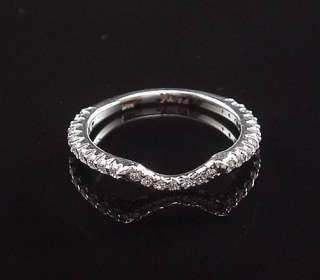   Micro Pave Vs Clarity G Color Diamond Fitted Ring Guard Band  