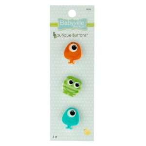  Babyville Boutique Buttons Monster By The Each Arts 
