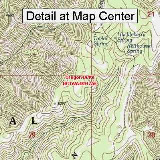   Map   Oregon Butte, Washington (Folded/Waterproof)