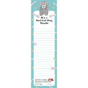   Note Book Thin List with Pen Its a Dog Eat Dog World