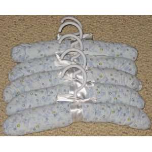  Baby / Childrens 5 Padded Satin Hangers  Sky, Clouds & Stars  Home