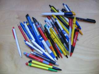Kugelschreiber, mit verschiedener Werbung, ca. 50 Stück in 