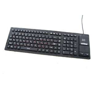  Full size Russian Keyboard with Touchpad   Black 