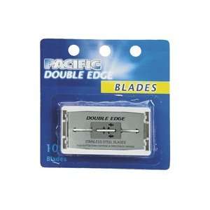  Pacific Double Edge Stainless Steel Blades   10 Blades 