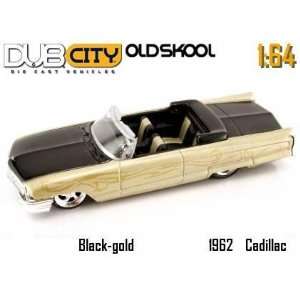  Jada Dub City Oldskool Gold & Black 1962 Cadillac 1:64 