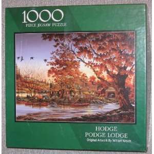 Hodge Podge Lodge 1000 Piece Jigsaw Puzzle featuring the art of 