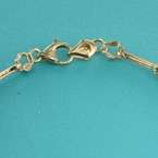 Fine 14kt Yellow Gold Half Eternity Diamond Ladies Bracelet.No Reserve 