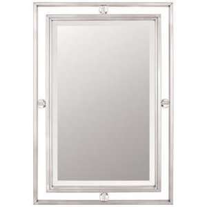  Quoizel Downtown Collection 32 High Nickel Wall Mirror 