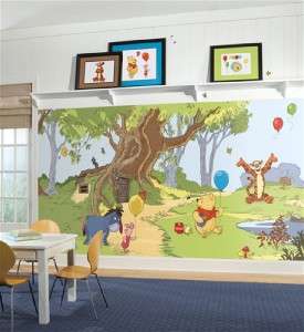 Baby Nursery WINNIE THE POOH Wall Mural Wallpaper Decor 034878006017 
