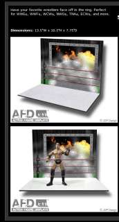 WWE, WWF, TNA ACTION FIGURE DISPLAYS Wrestling Diorama  