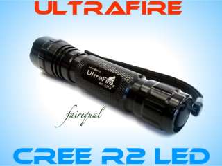 UltraFire 290Lm 5 Mode+mémoire CREE R2 LED Lampe Torche  