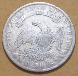 1834 O 116 VF Capped Bust Early Silver 50 Cents  