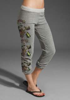 LAUREN MOSHI Shannon Color Jammin Long Sweat Pant in Heather Grey at 