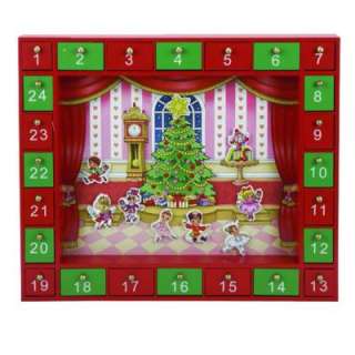Kurt S. Adler 17 in. Nutcracker Suite Advent Calendar Set with 24 