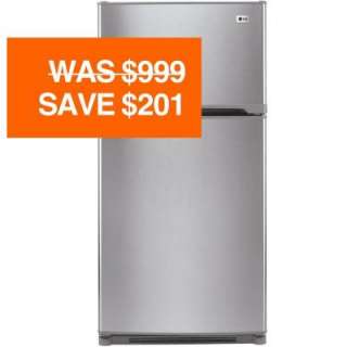   In. Wide Top Freezer Refrigerator in Stainless Steel 