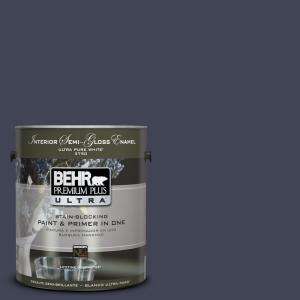 BEHR Premium Plus Ultra #UL240 1 Black Sapphire Interior Semi Gloss 