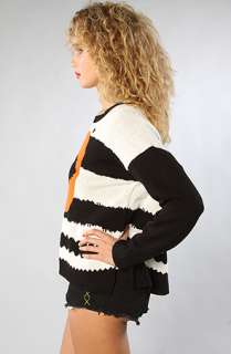 Mad Love The Striped Lippy Sweater  Karmaloop   Global Concrete 