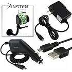 Car+AC Wall Charger+USB Cable+Insten Mount Holder For HTC myTouch 4G 