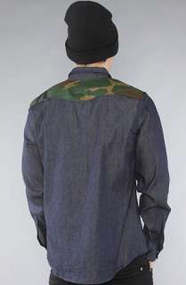 Dope Couture Camo Western ButtonUp Shirt  Karmaloop   Global 