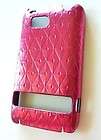 For HTC Thunderbolt 4G Chic Pink Flower Leather Phone Case Cover 