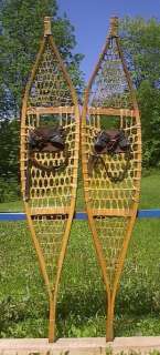 VINTAGE OLD Snowshoes OJIBWA 58x11 Snow Shoes GREAT  