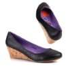 Damen Schuhe, PUMPS, KEIL, 10605, Synthetik in hochwertiger Leder 