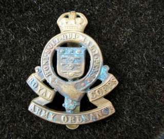 GREAT BRITAIN ROYAL CORPS ARMY ORDNANCE BADGE WWII  
