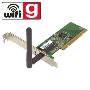 Zonet ZEW1605 Wireless G Network Adapter   54Mbps, 802.11g, PCI at 