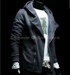 NWT Mens Korean Style Slim Rider Zip Up Hoodies Jackets Top Designed 